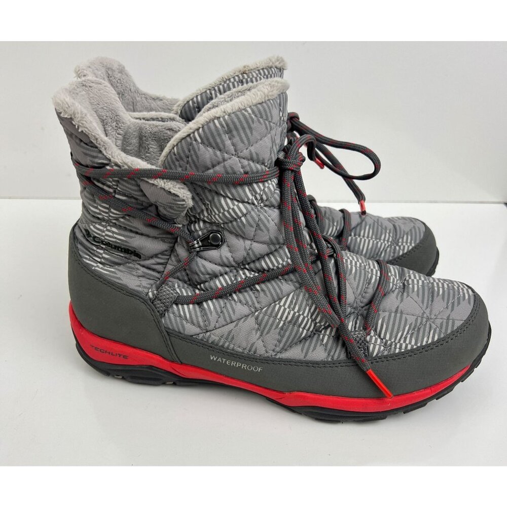 Columbia Loveland Shorty Omni-Heat Snow  Boots in a grey w/red Size 7 M
